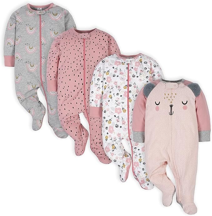 best baby girls one-piece footies